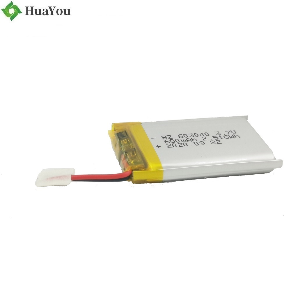 603040 Li-ion Battery with UL Certificate
