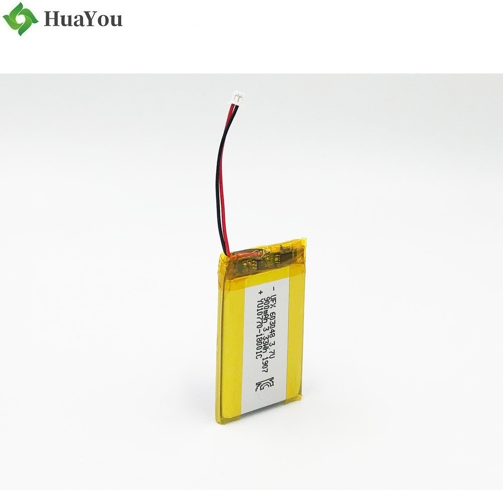 603048 900mAh 3.7V Lithium Polymer Battery