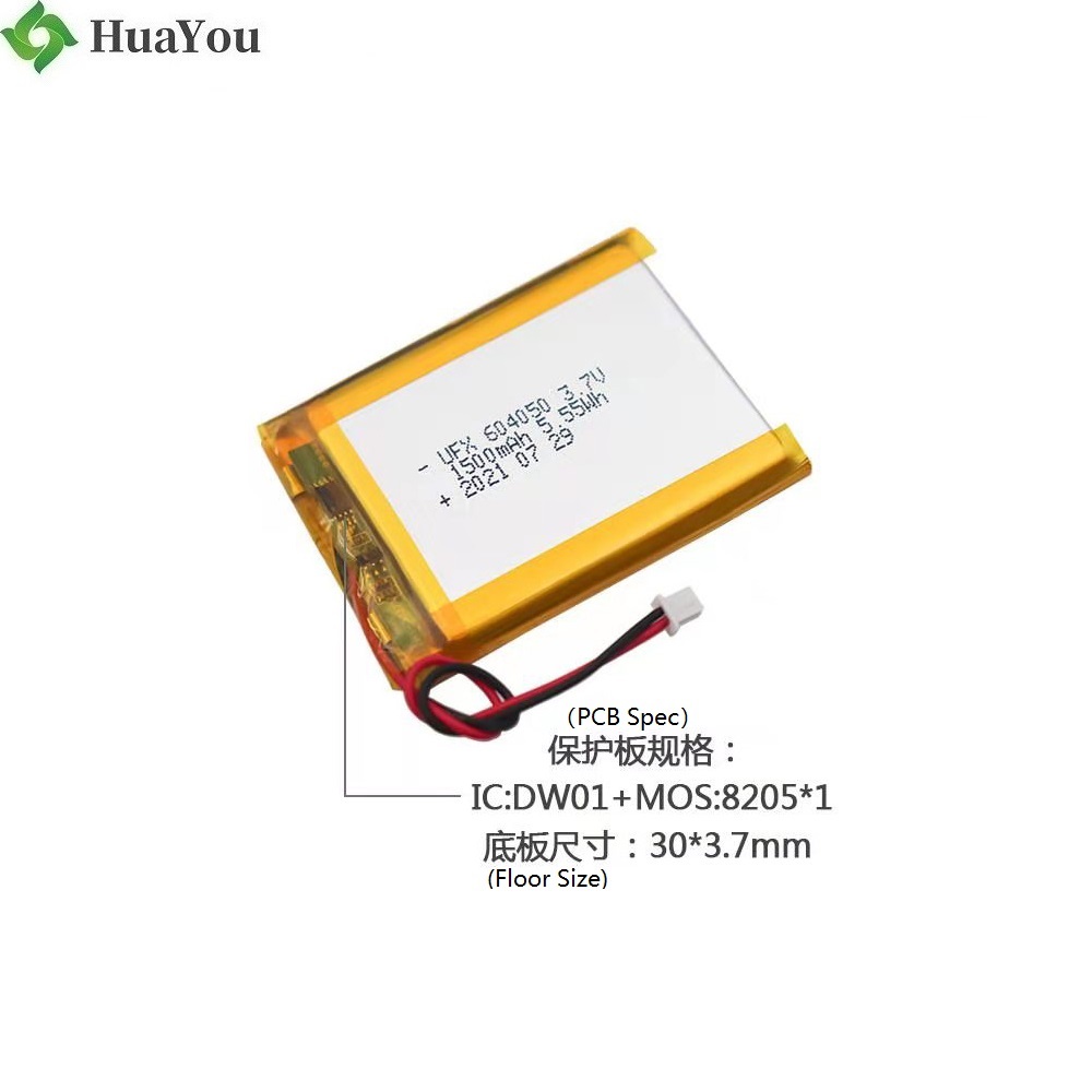 604050 1500mAh 3.7V KC Certification Li-ion Battery
