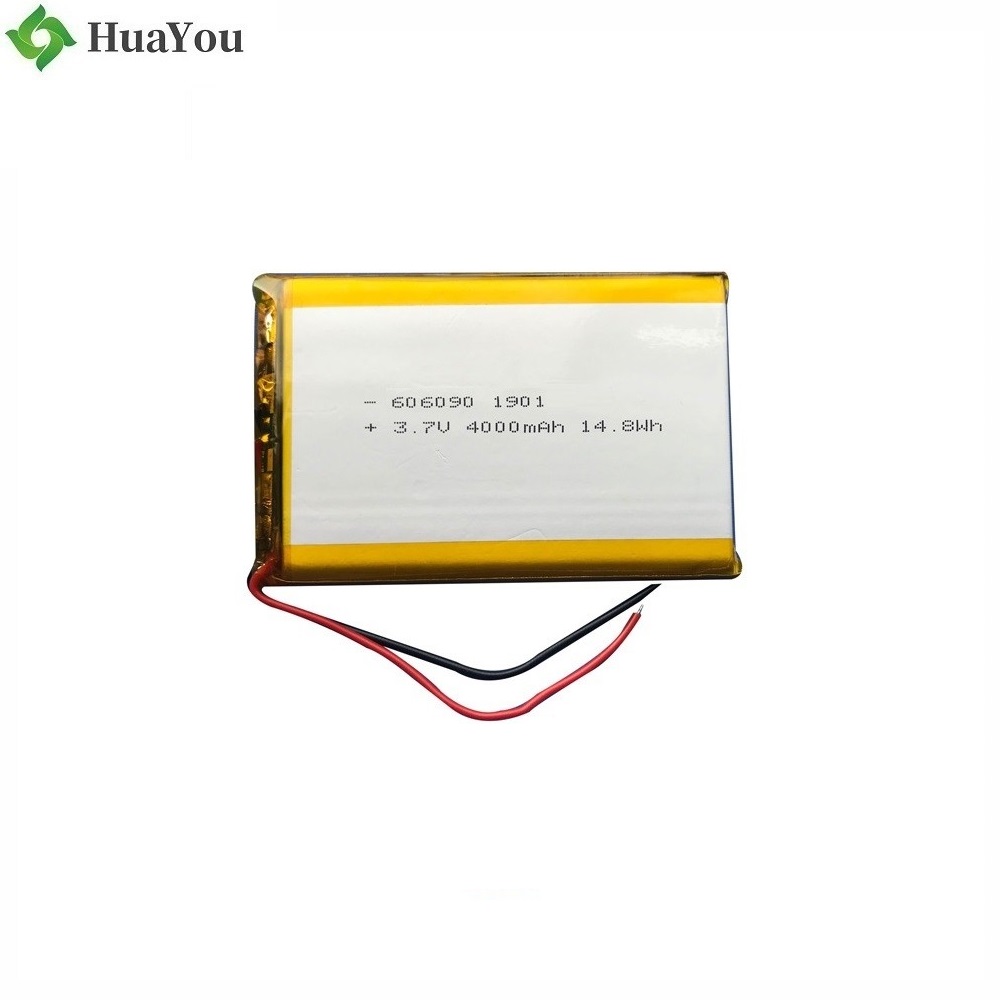 606090 4000mAh 3.7V Li-Polymer Battery