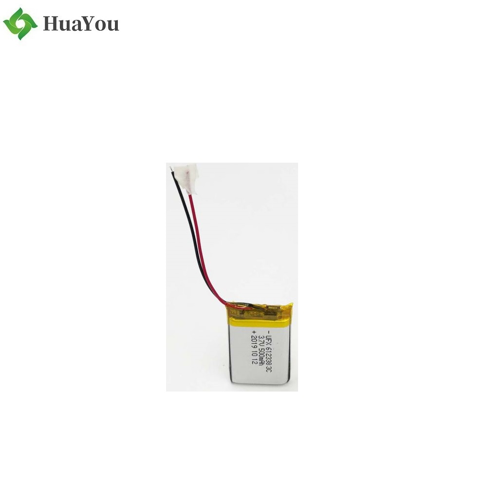 612338 3C 3.7V 500mAh Li-Polymer Battery  