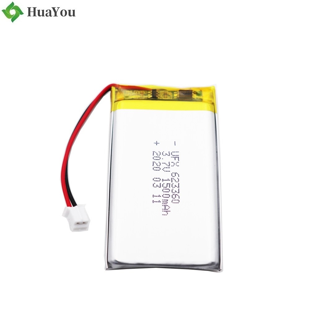 623360 1500mAh 3.7V Li-Polymer Battery