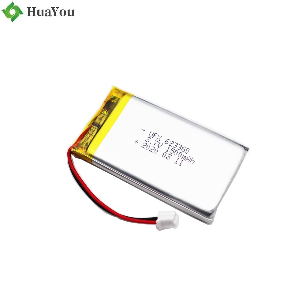 623360 1500mAh 3.7V Li-Polymer Battery