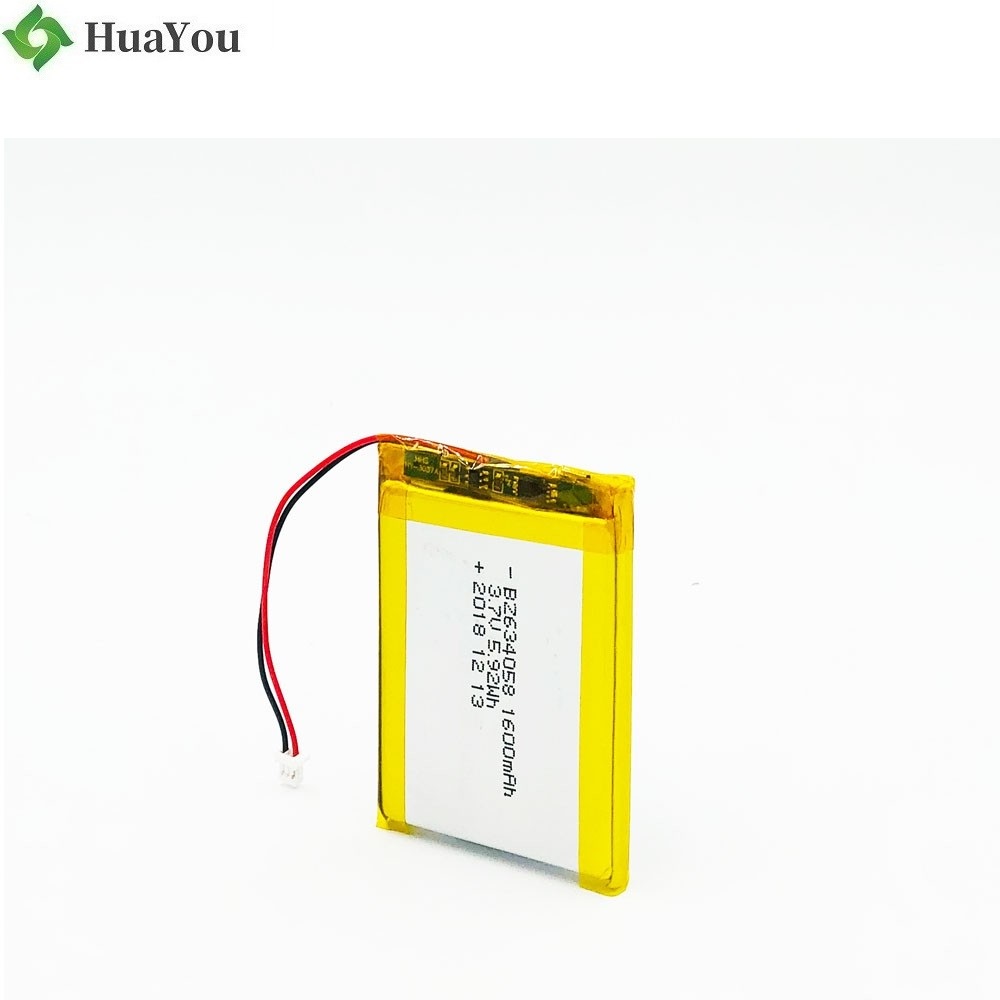 1600mAh 3.7V Rechargeable Battery
