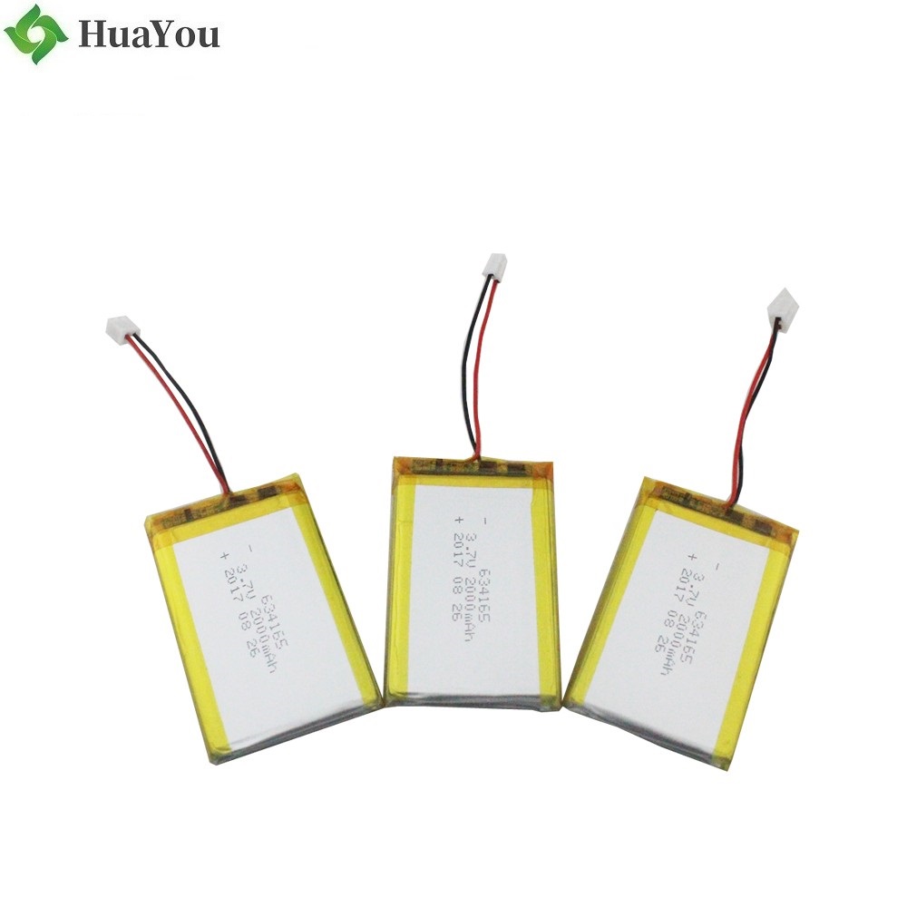 634165 2000mAh 3.7V Lipo Battery