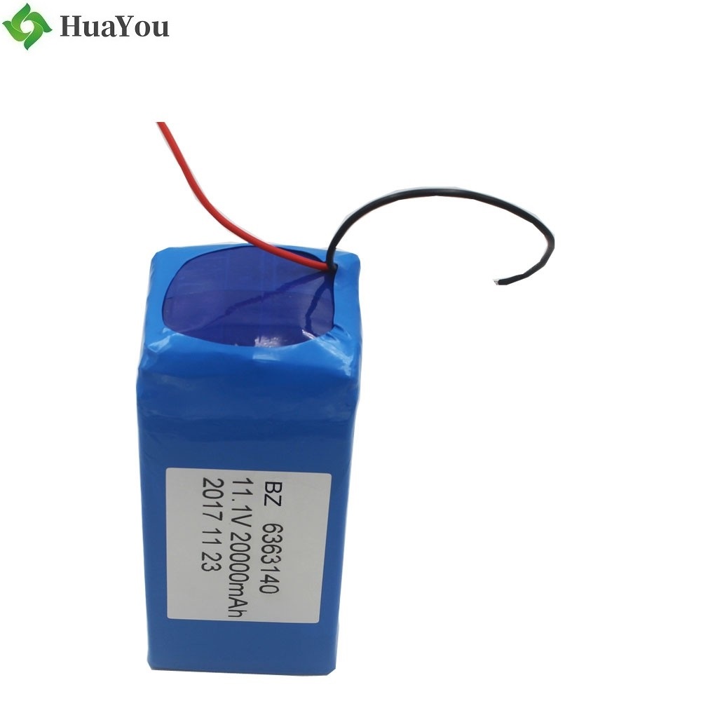 6363140 3S 20000mAh 11.1V Rechargeable Lipo Battery