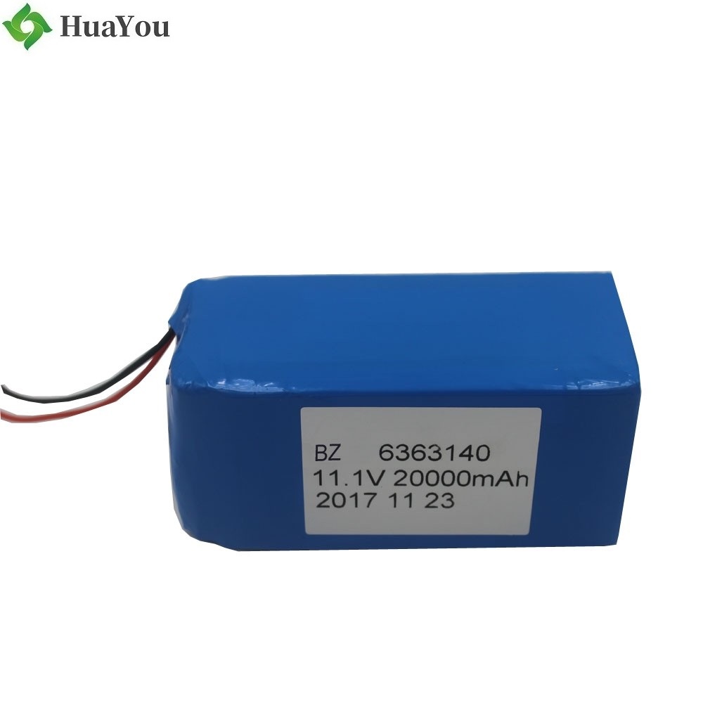 6363140 3S 20000mAh 11.1V Rechargeable Lipo Battery