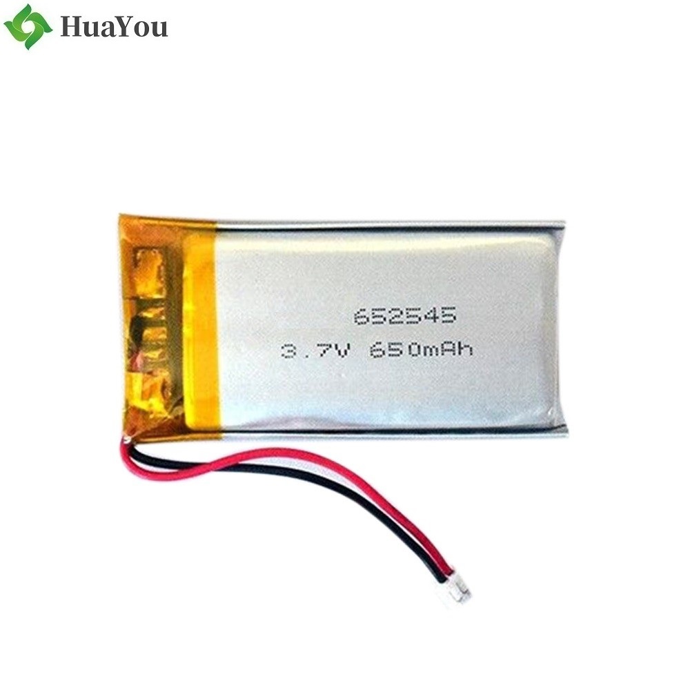 652545 650mAh 3.7V Lipo Battery with KC certification 