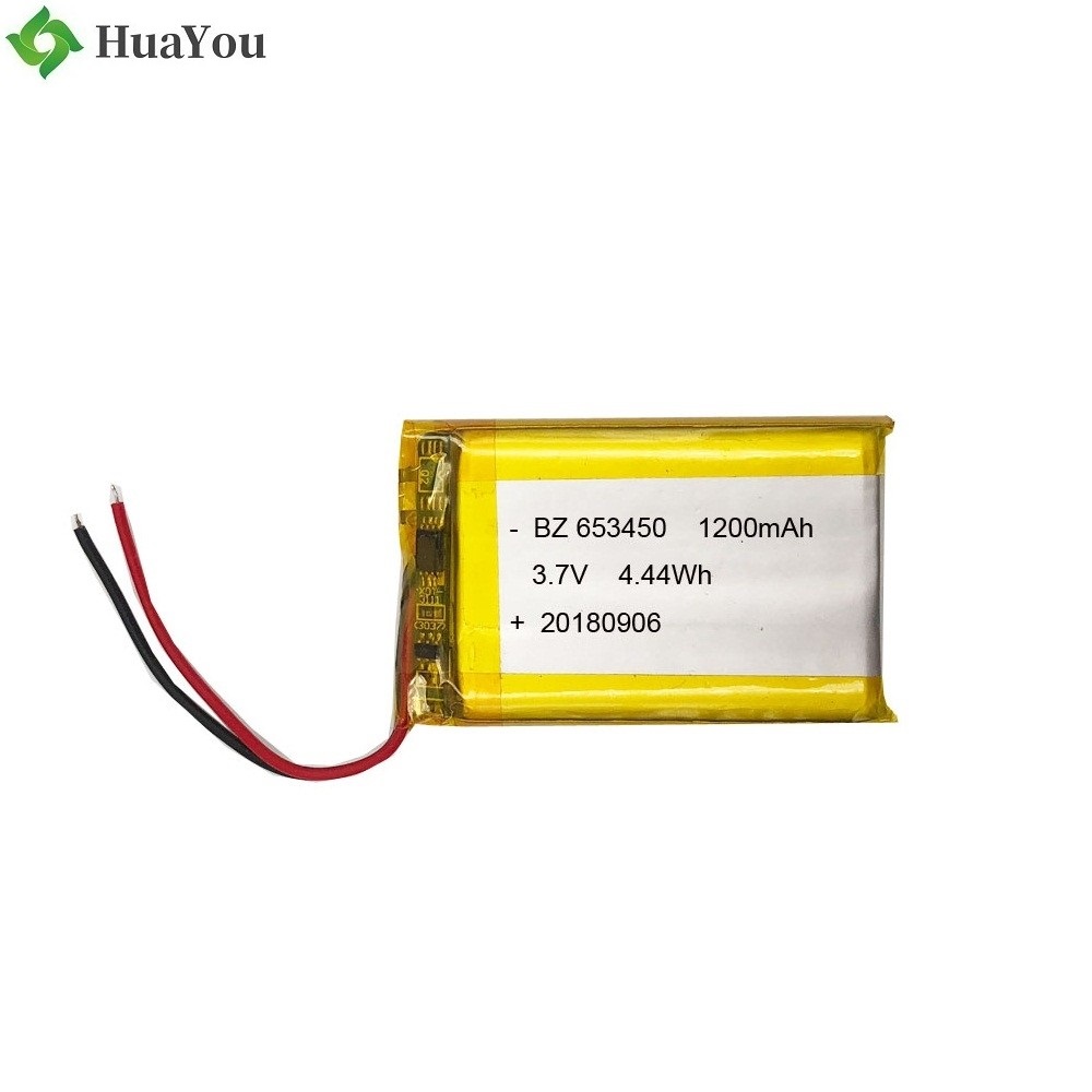 653450 1200mah 3.7V Li-polymer Battery