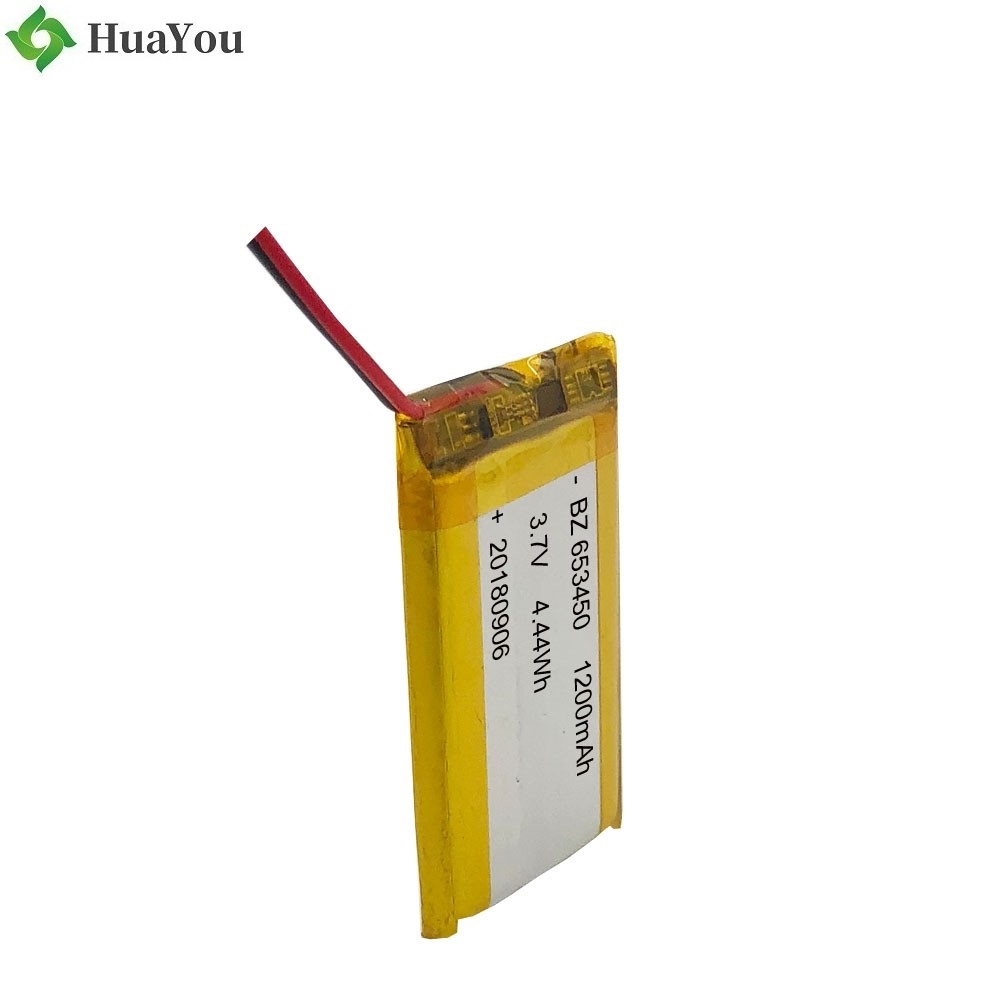 653450 1200mah 3.7V Li-polymer Battery