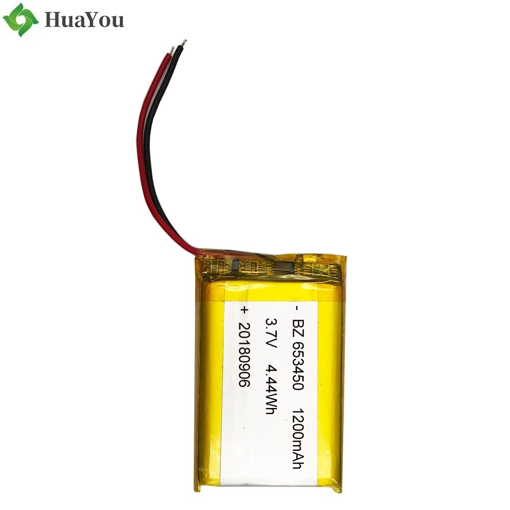 653450 1200mah 3.7V Li-polymer Battery