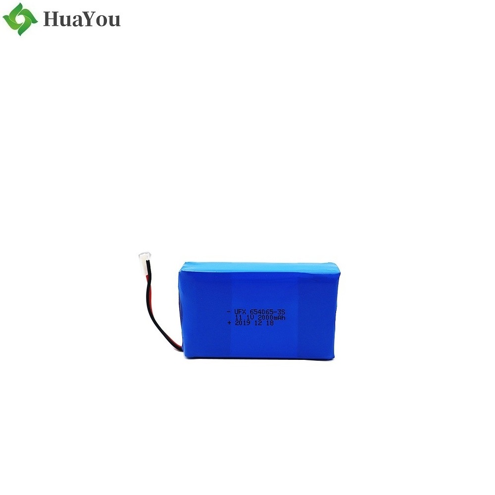 654065 2000mAh 11.1V Li-Polymer Battery