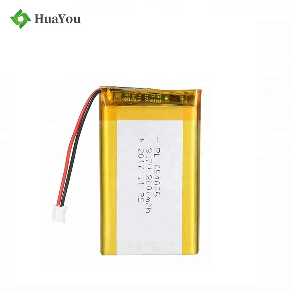 654065 2000mAh UL Certification Battery