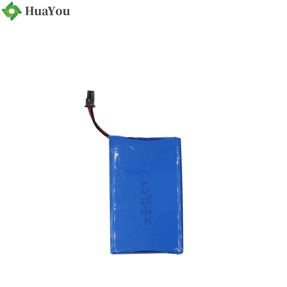  686196 2P 10000mAh 3.7V Li-ion Polymer Battery Packs