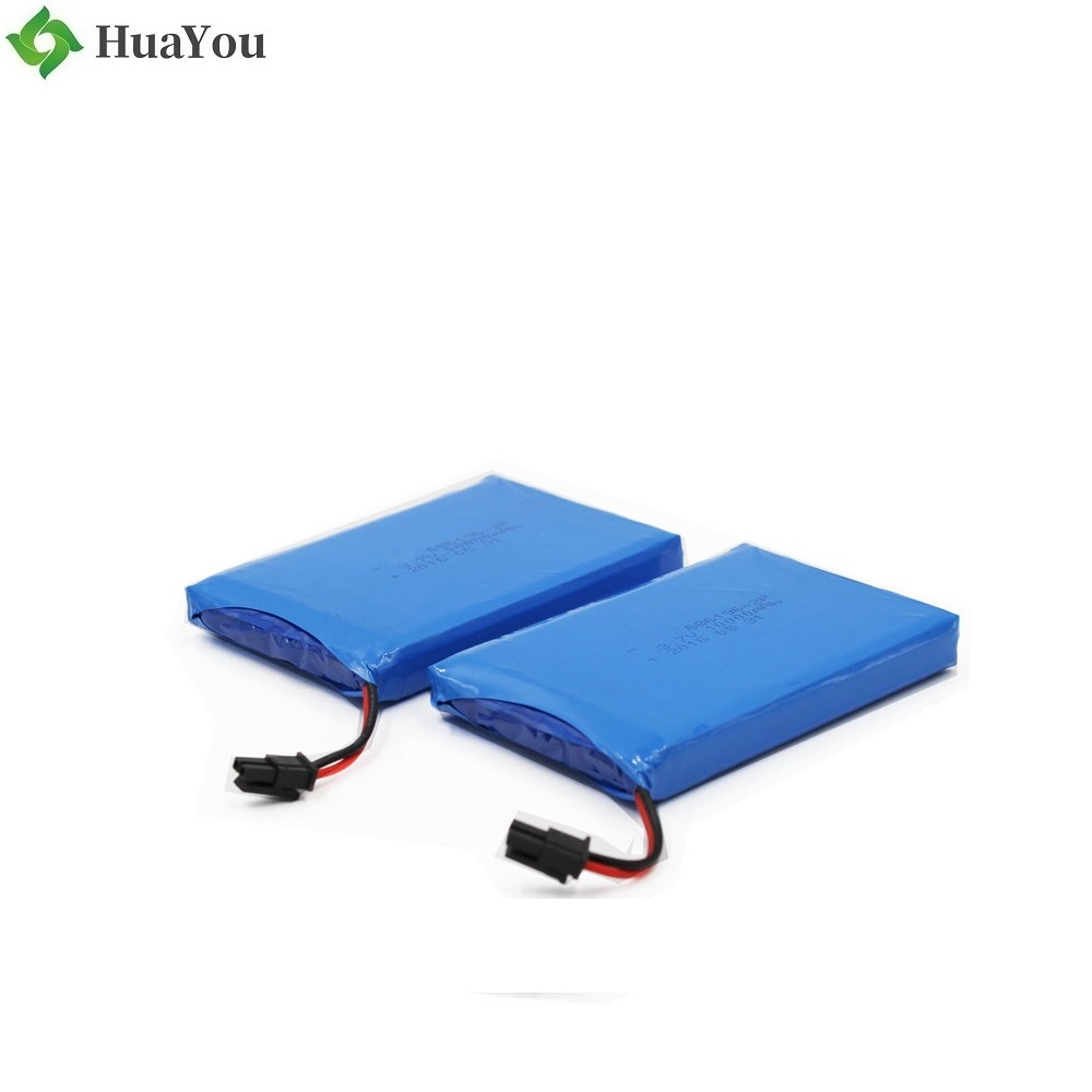  686196 2P 10000mAh 3.7V Li-ion Polymer Battery Packs