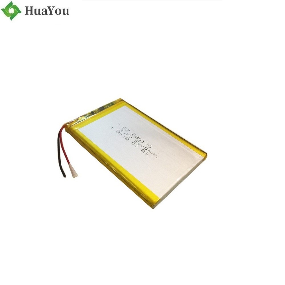 686196 5000mah 3.7V Li-polymer Battery 