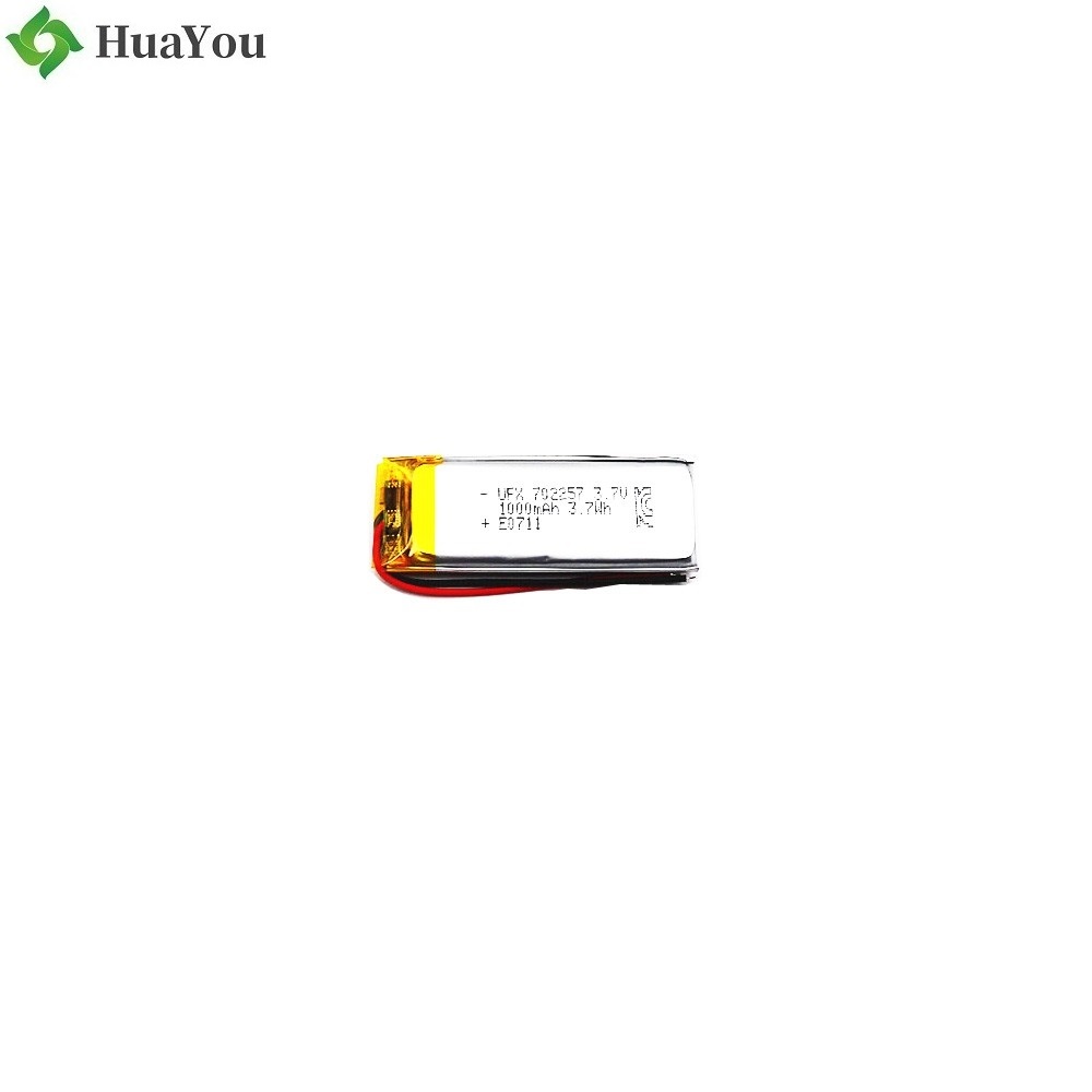 702257 1000mAh 3.7V Li Polymer Battery With MSDS And KC Certification