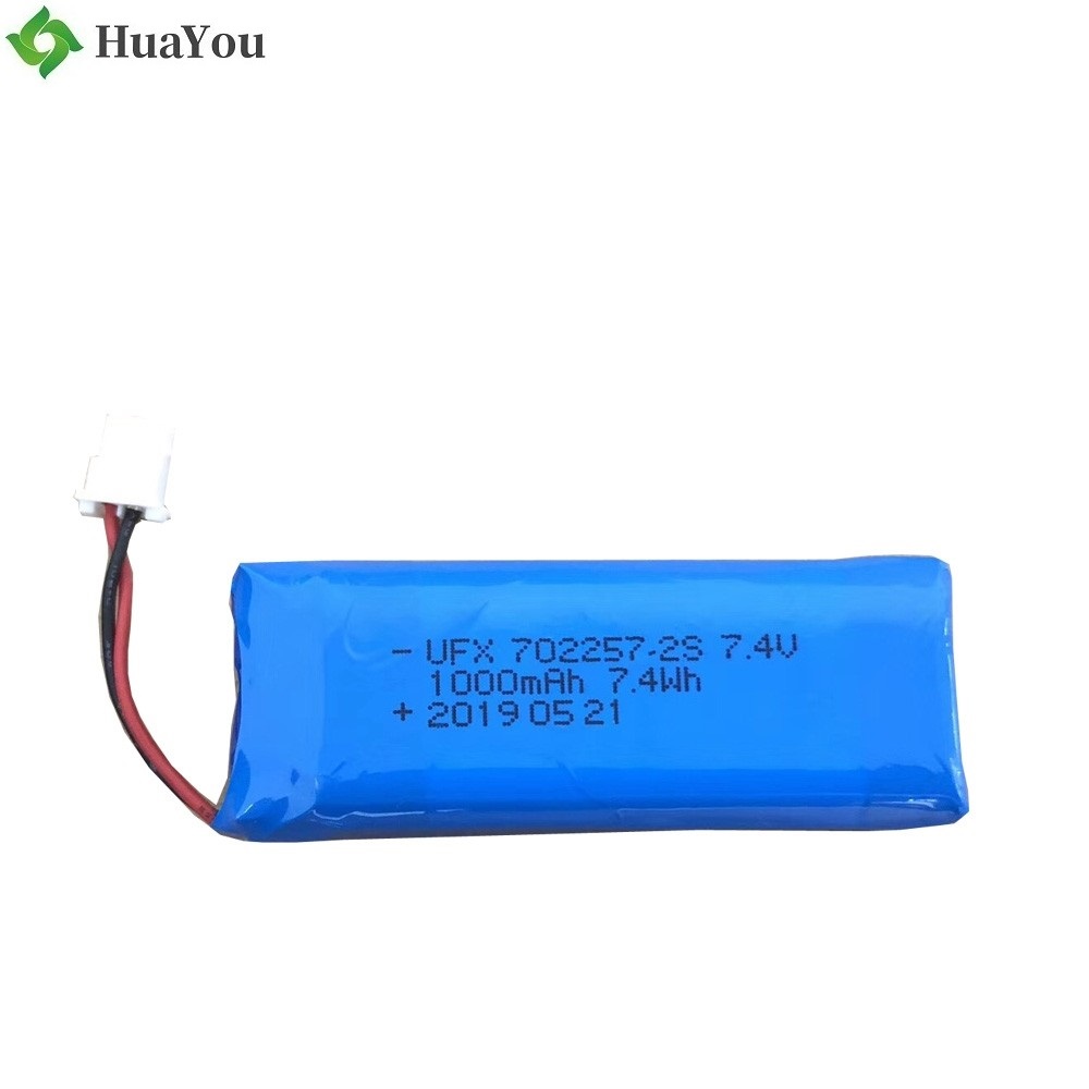 702257-2S 1000mAh 7.4V Li-Polymer Battery 