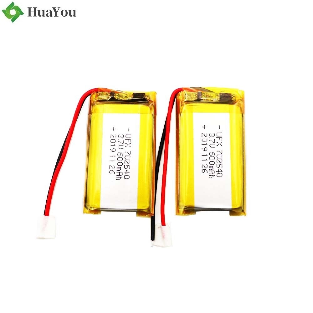 702540 600mAh 3.7V Li-Polymer Battery 