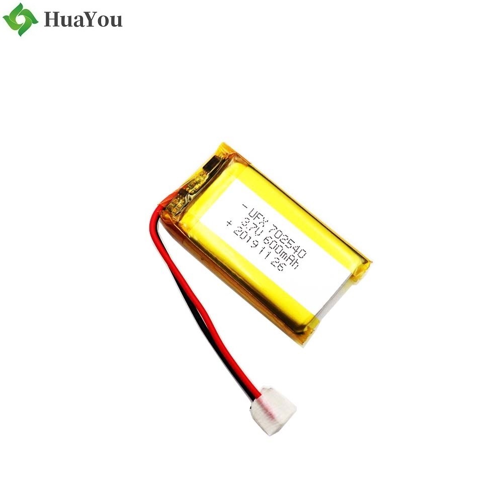 702540 600mAh 3.7V Li-Polymer Battery 