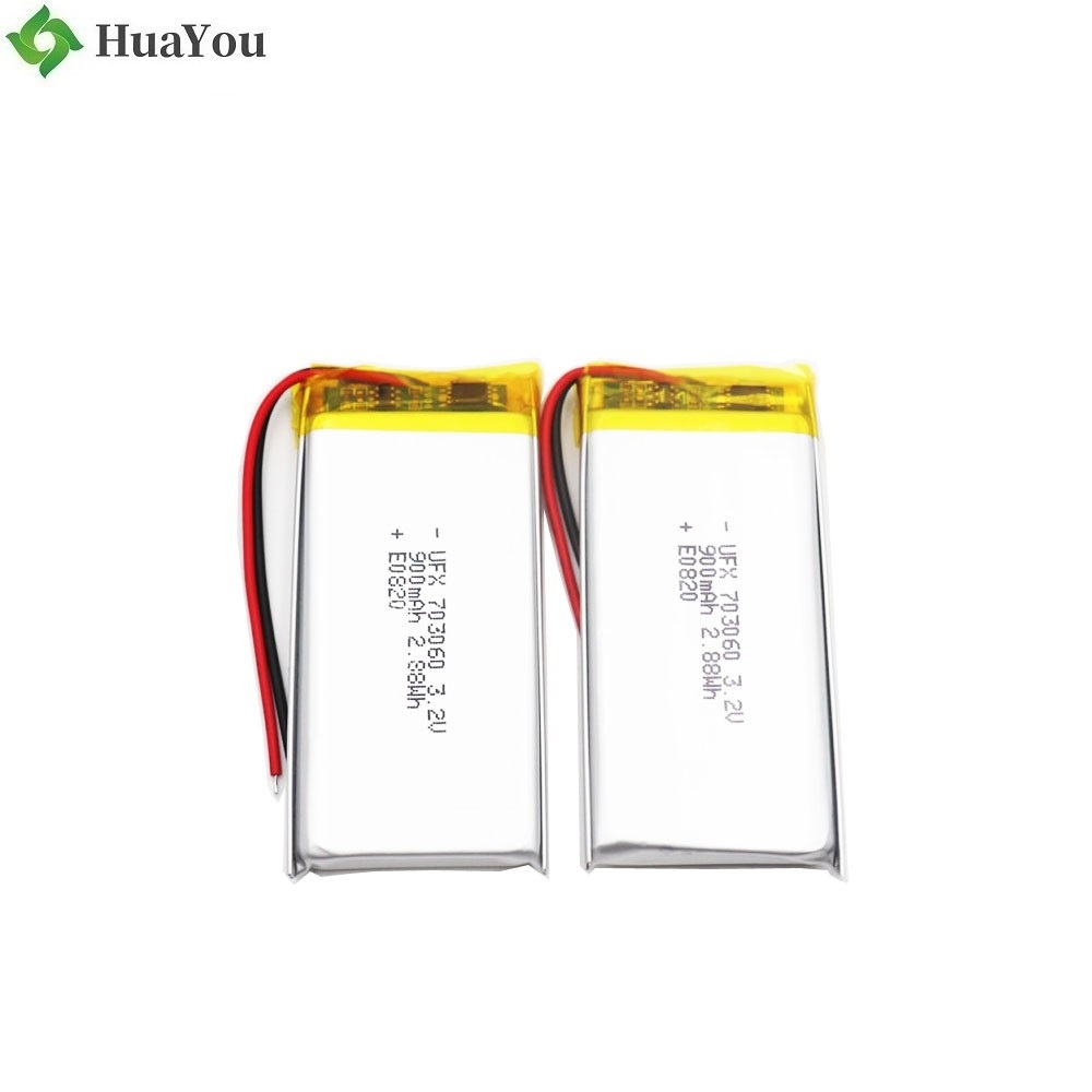 703060 900mAh 3.2V LLiFePO4 Battery