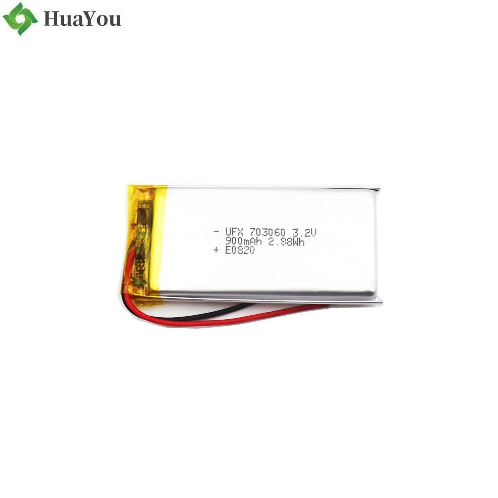 900mAh 3.2V LiFePO4 Battery