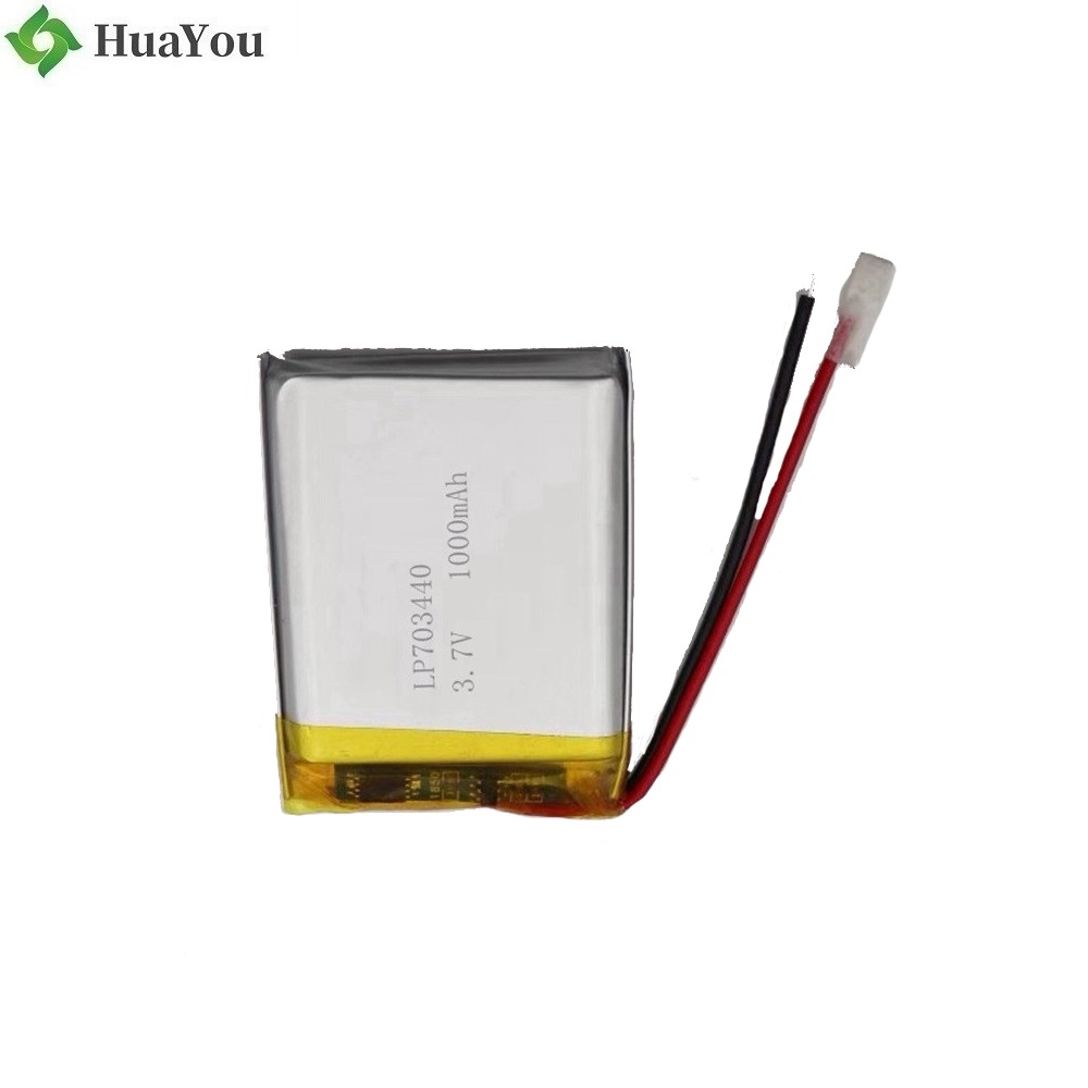 703440 1000mAh 3.7V Lipo Battery