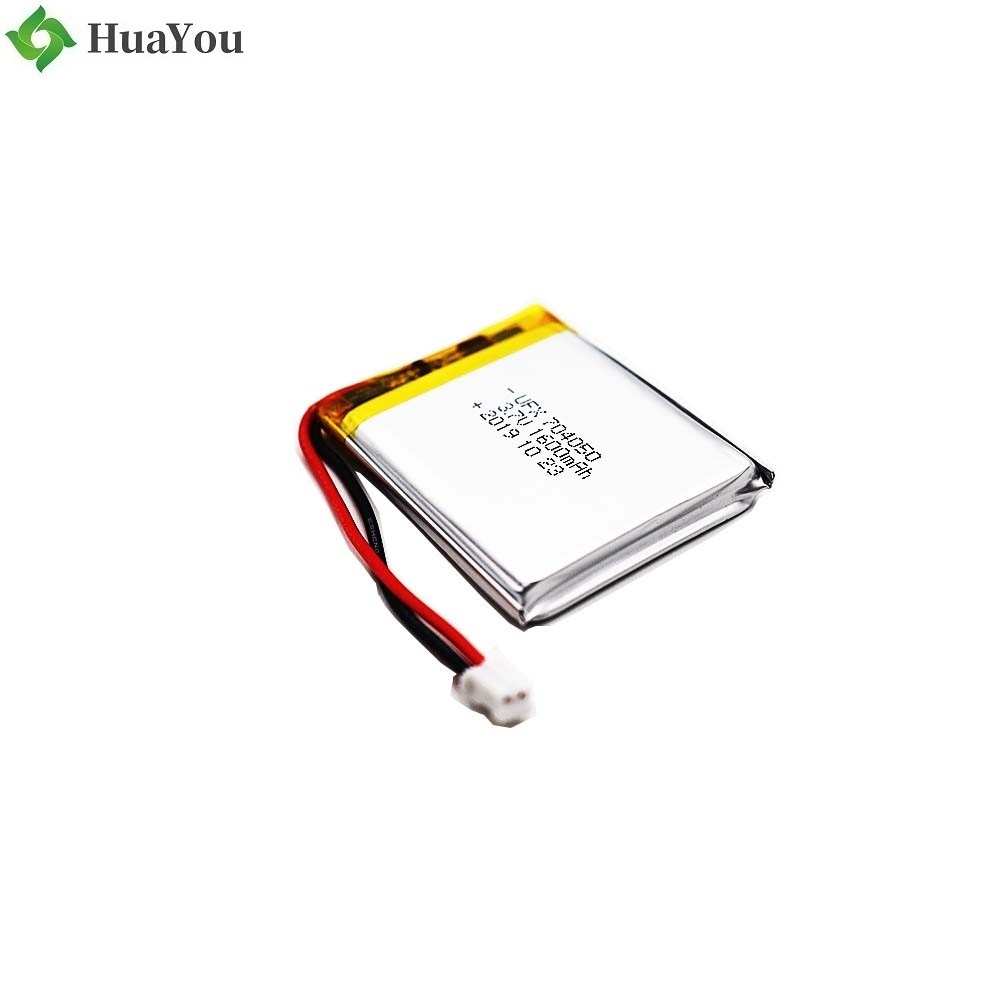 704050 3.7V 1600mAh Li-Polymer Battery