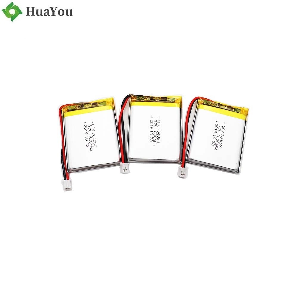 704050 3.7V 1600mAh Li-Polymer Battery