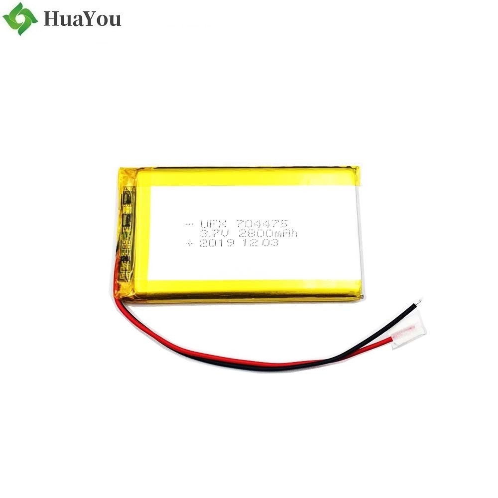 704475 2800mAh 3.7V Li-Polymer Battery 