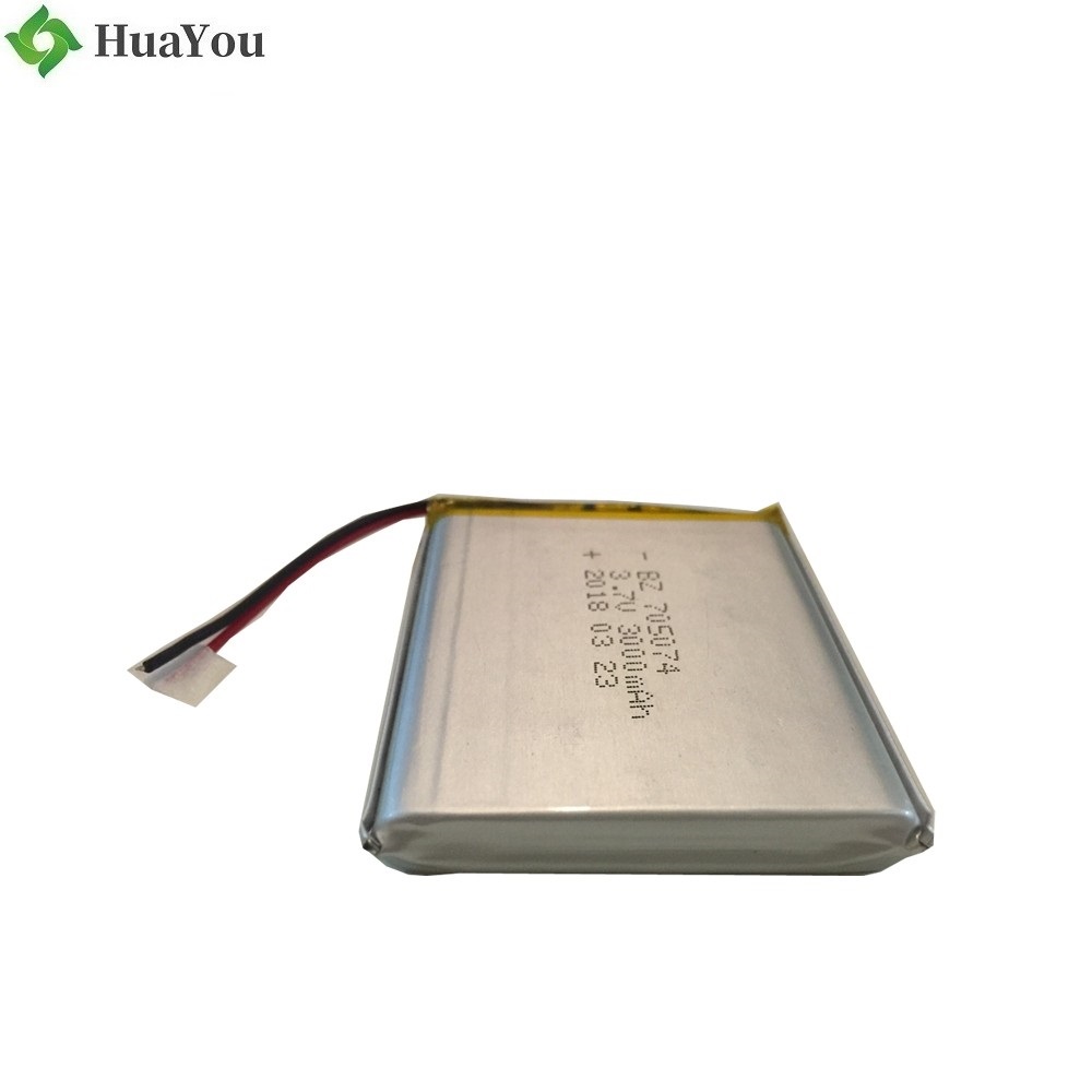 705074 3000mAh 3.7V Lipo Battery