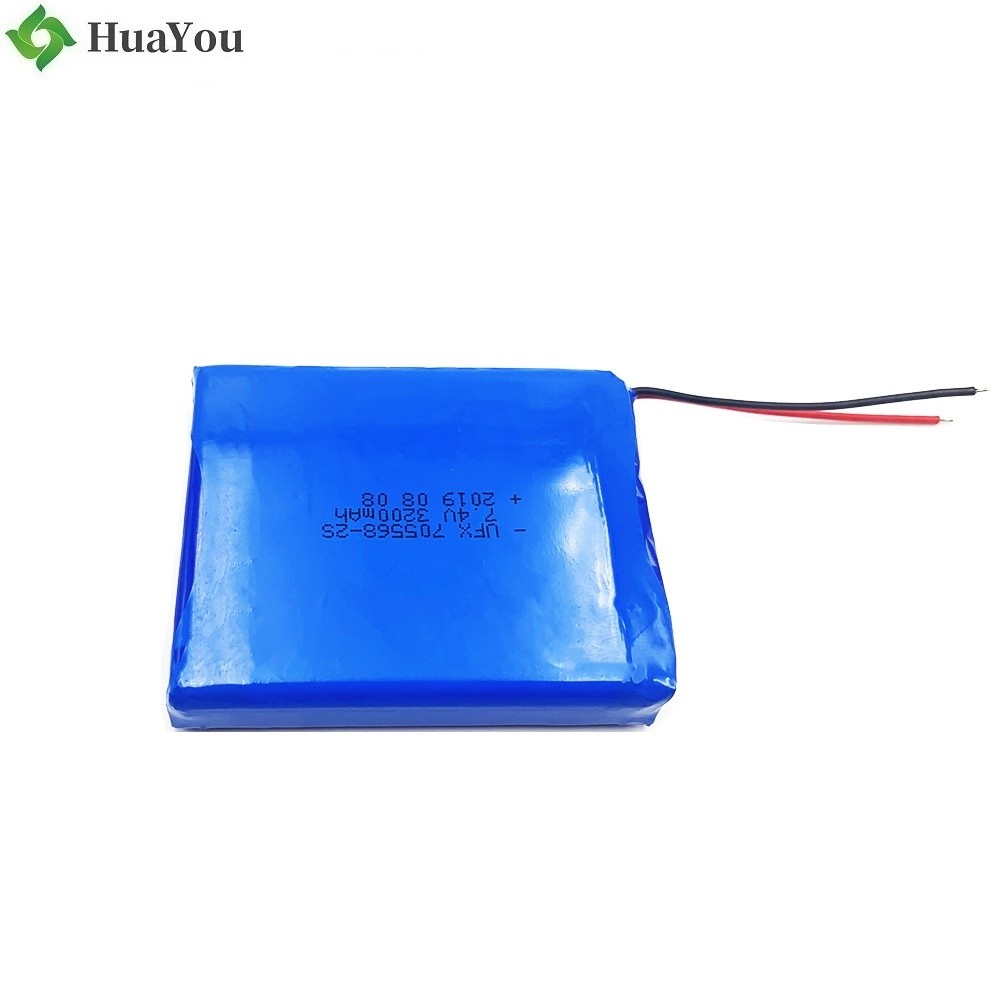 705568-2S 3200mAh 7.4V Li-Polymer Battery 