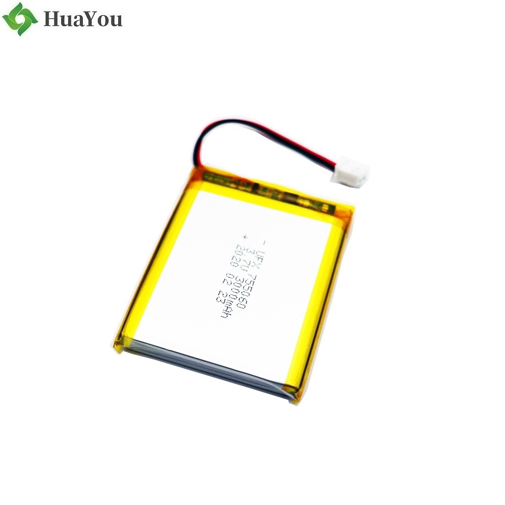 755060 3000mAh 3.7V Rechargeable Li-Polymer Battery