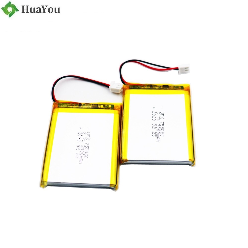 755060 3000mAh 3.7V Rechargeable Li-Polymer Battery