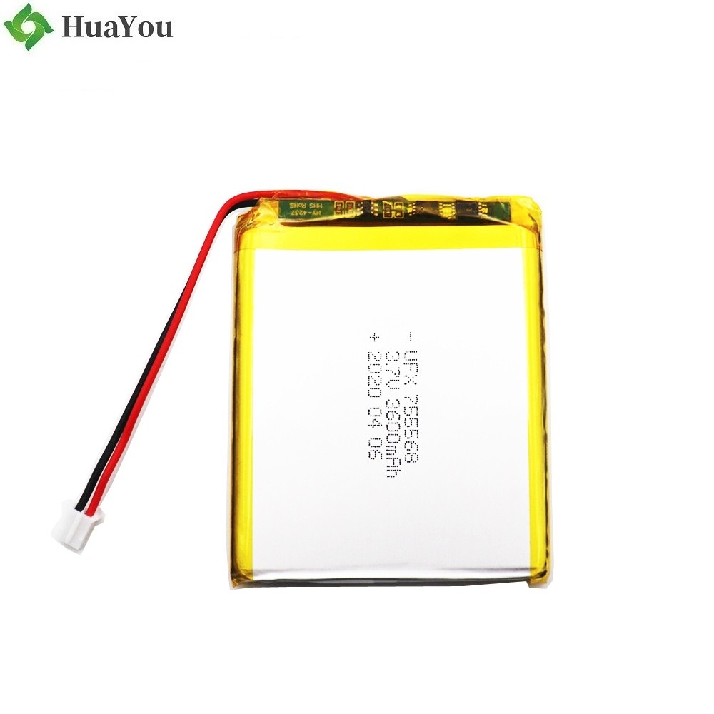 755568 3600mAh 3.7V Li-Polymer Battery