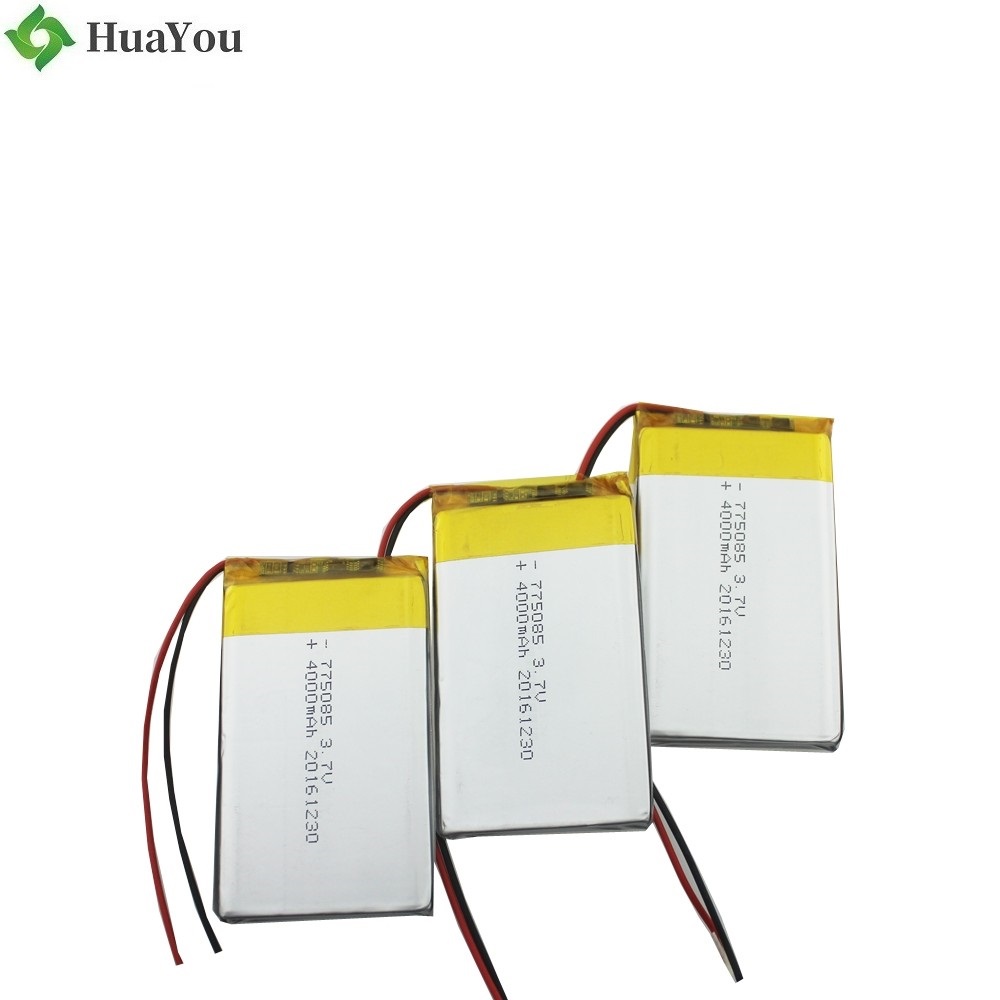 775085 4000mAh 3.7V Lipo Battery