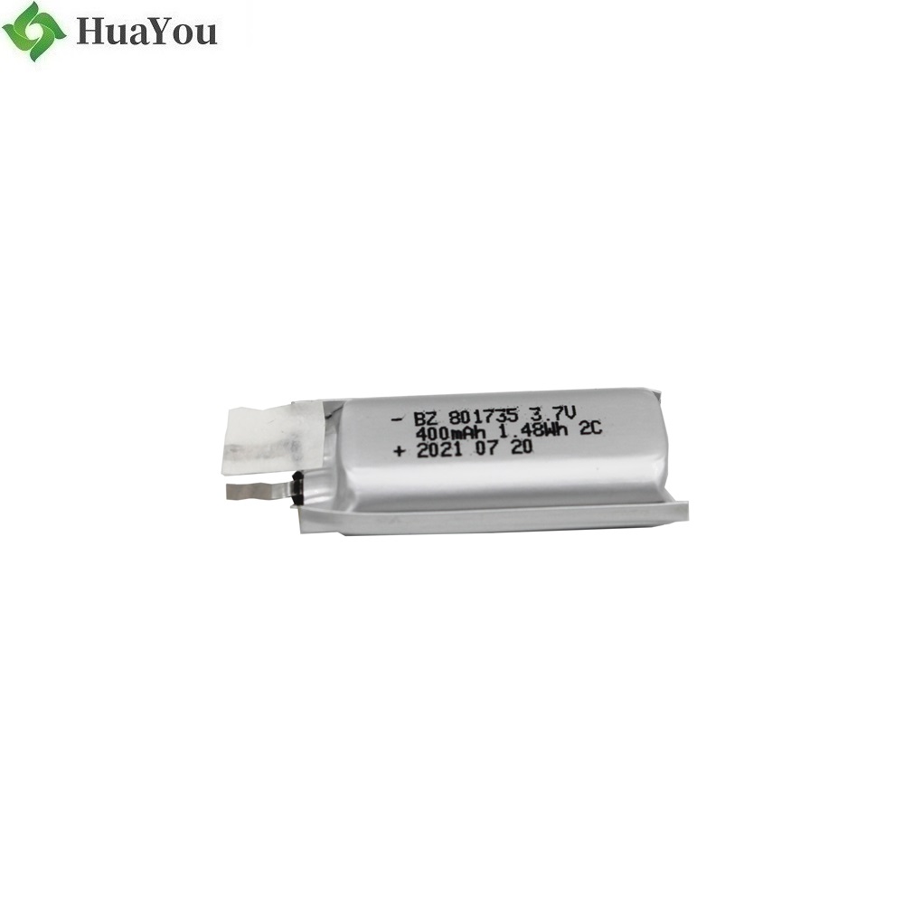 801735 400mAh 2C Discharge Lipo Battery Cell