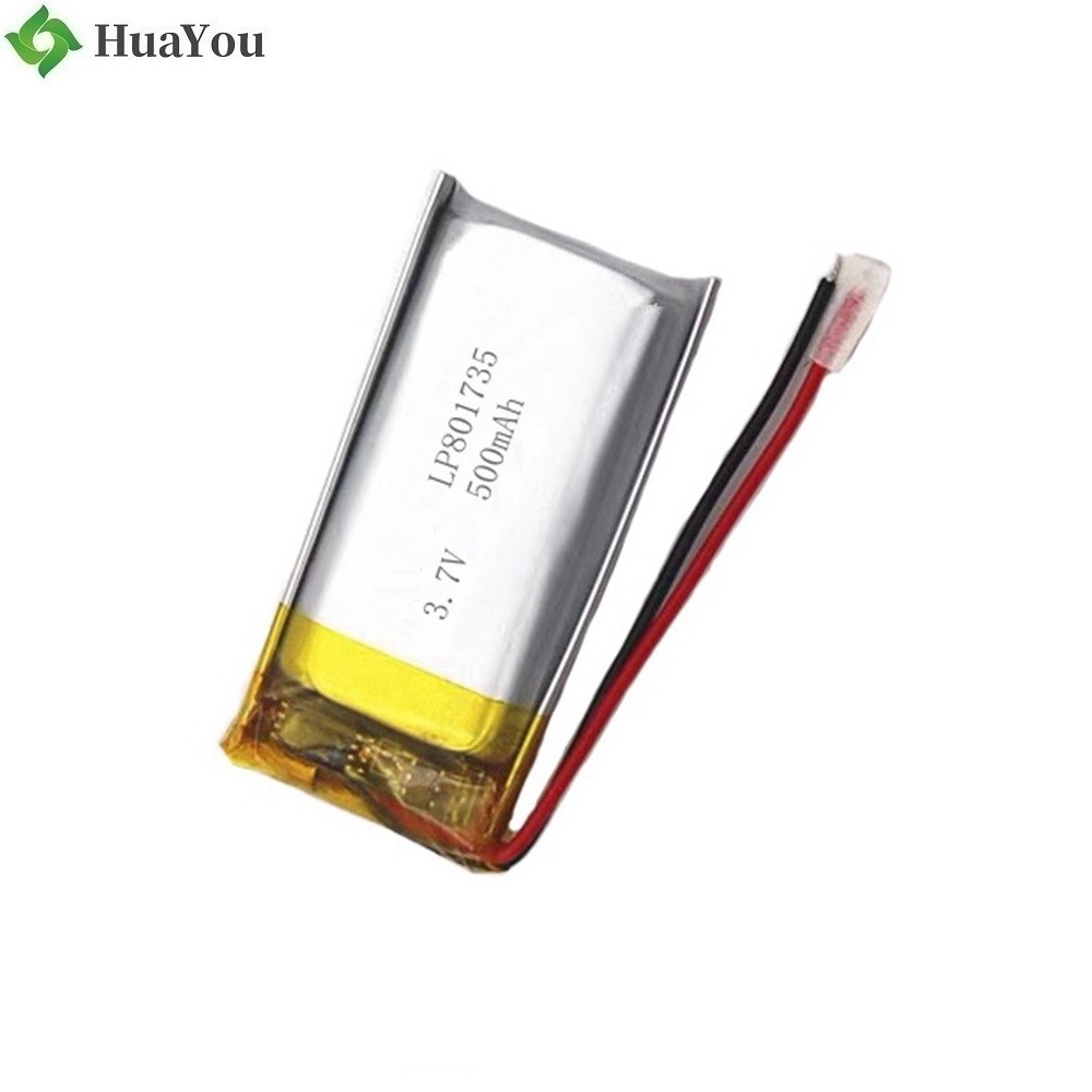 801735 500mAh 3.7V Lipo Battery