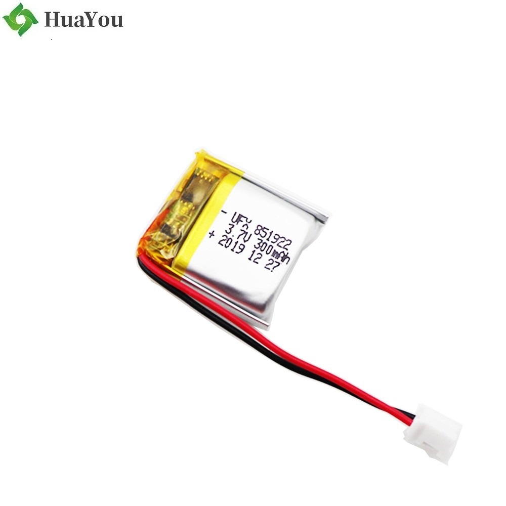 851922 300mAh 3.7V Li-Polymer Battery