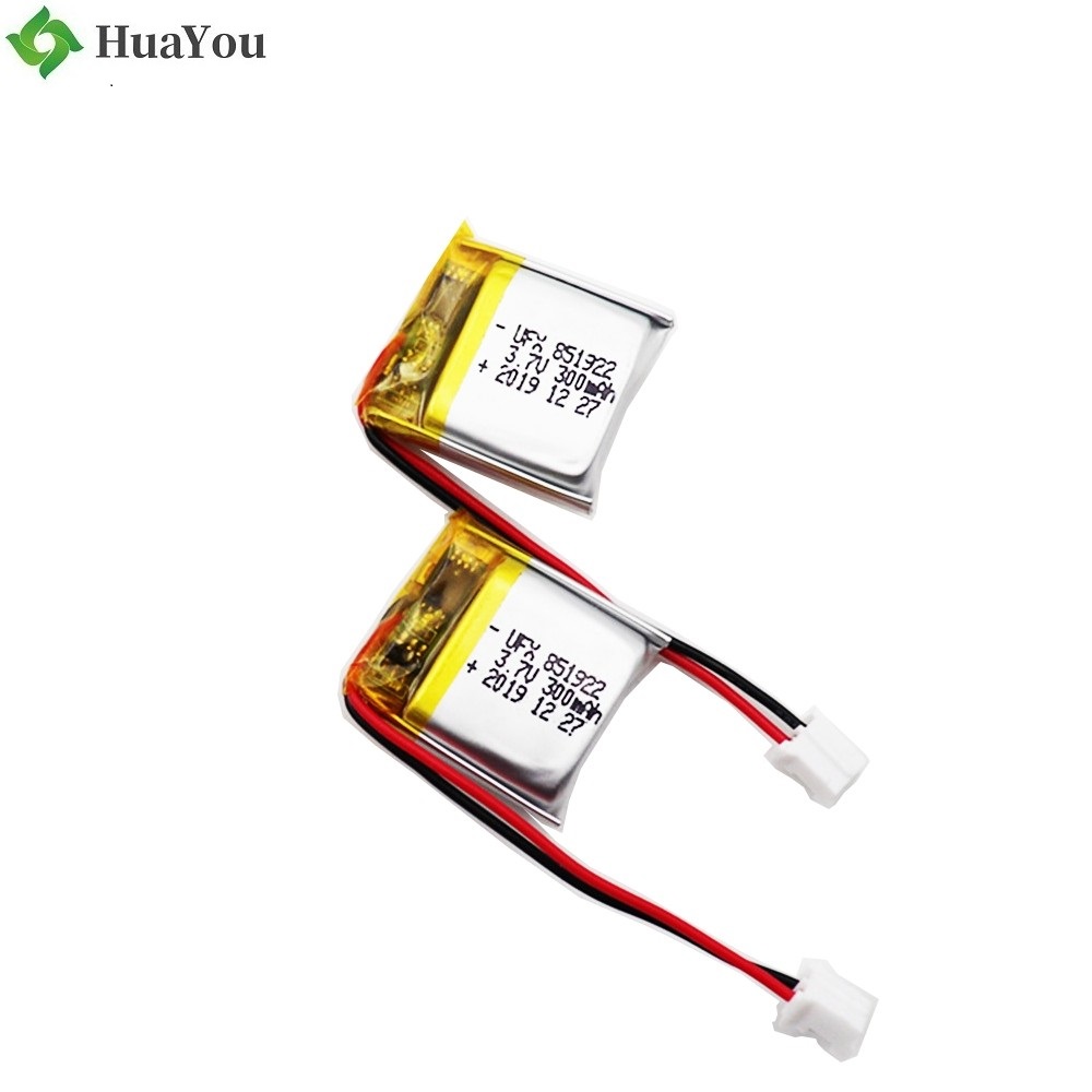 851922 300mAh 3.7V Li-Polymer Battery