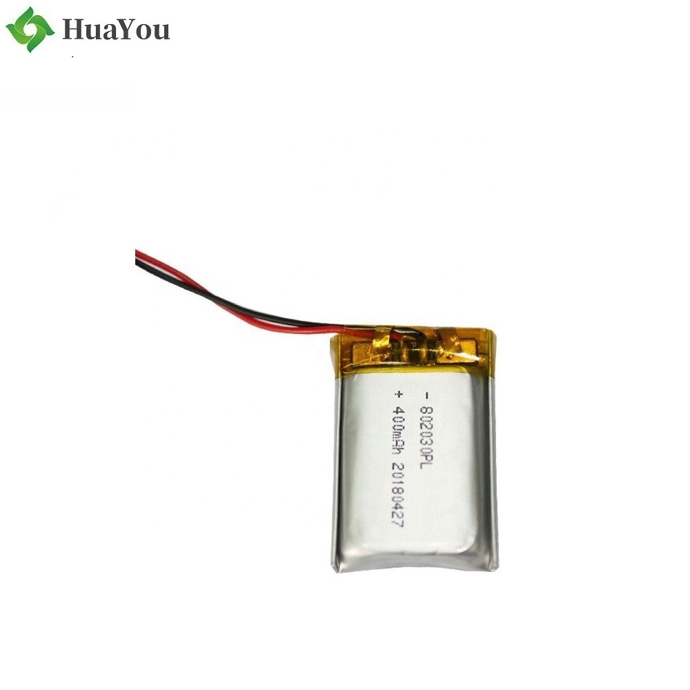 802030 400mAh 3.7V Li-Polymer Battery With KC Certification