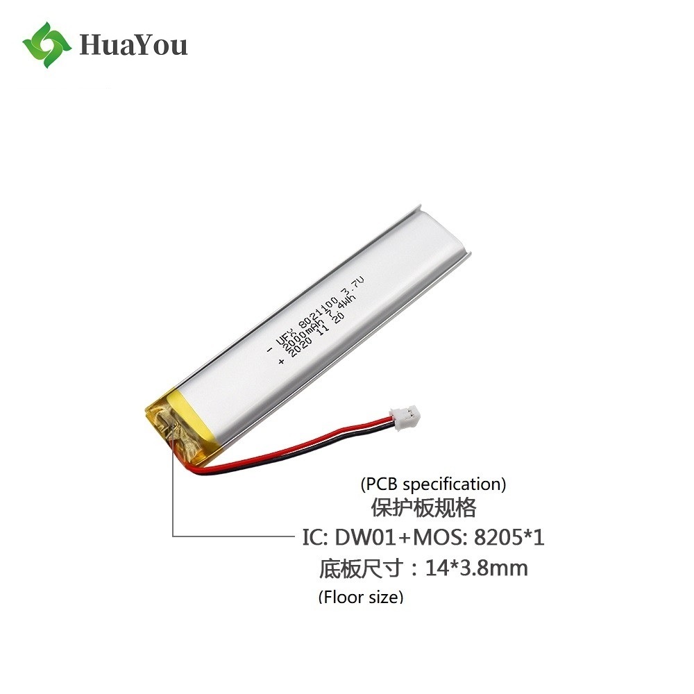 2000mAh Top Quality Smart Reading Pen Lipo Battery