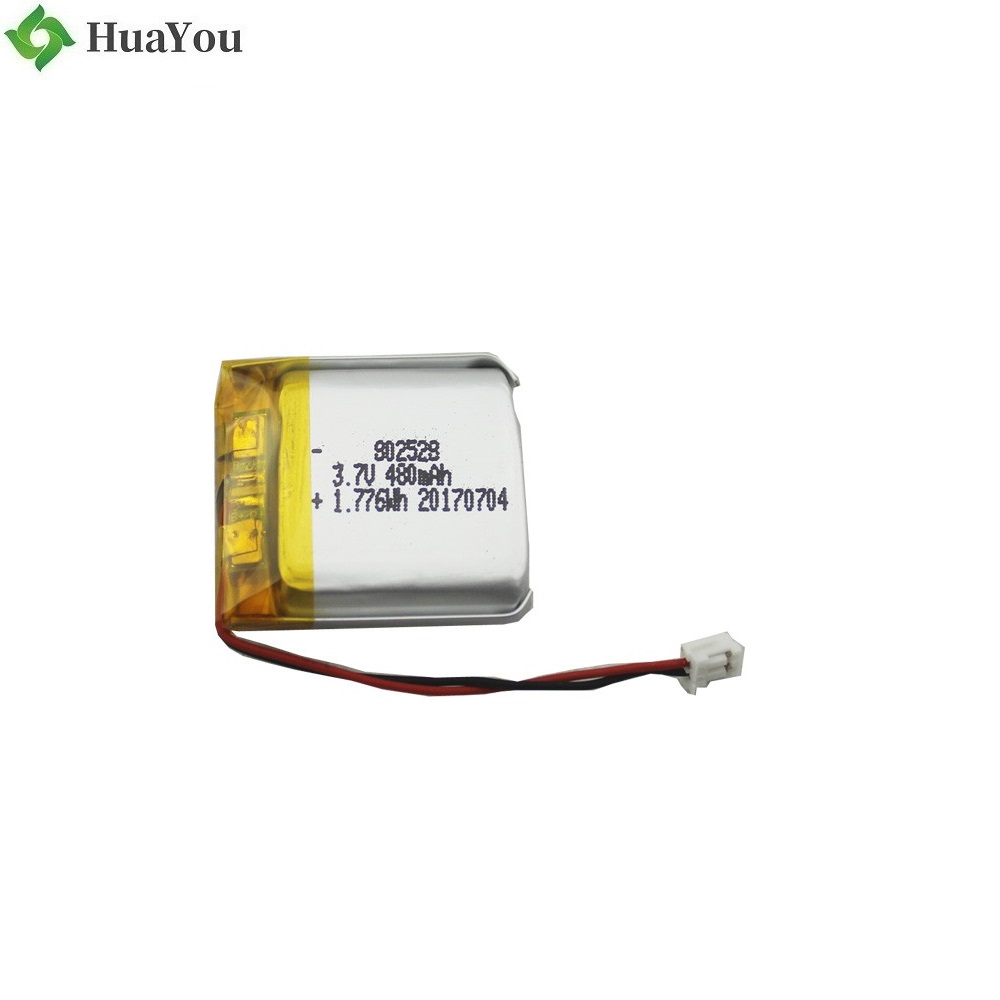 802528 480mAh 3.7V LiPo Battery For Digital Products with KC Certificate