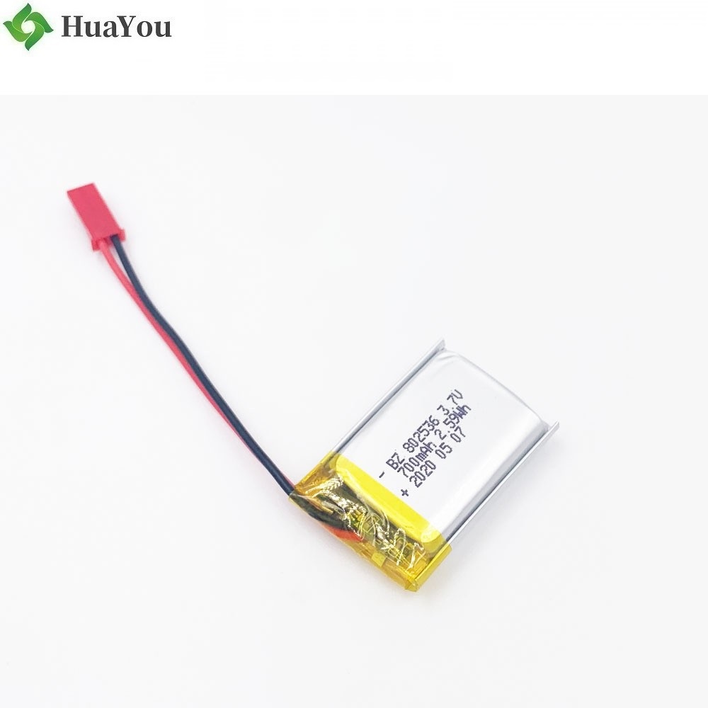 802536 3.7V 700mAh Rechargeable Li-polymer Battery