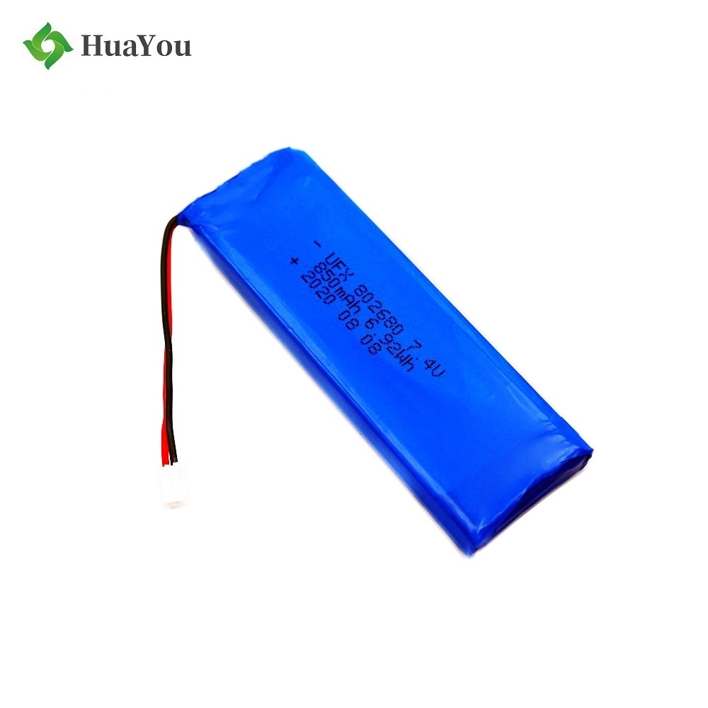 Eco-friendly High Performance 850mAh Lipo Battery