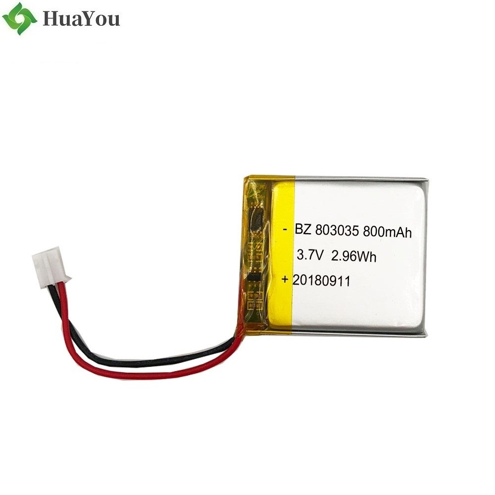 803035 800mAh 3.7V KC Certification Lipo Battery