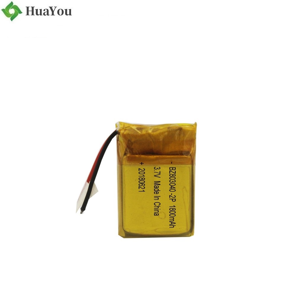 803040 2P 1800mAh 3.7V Lipo Battery