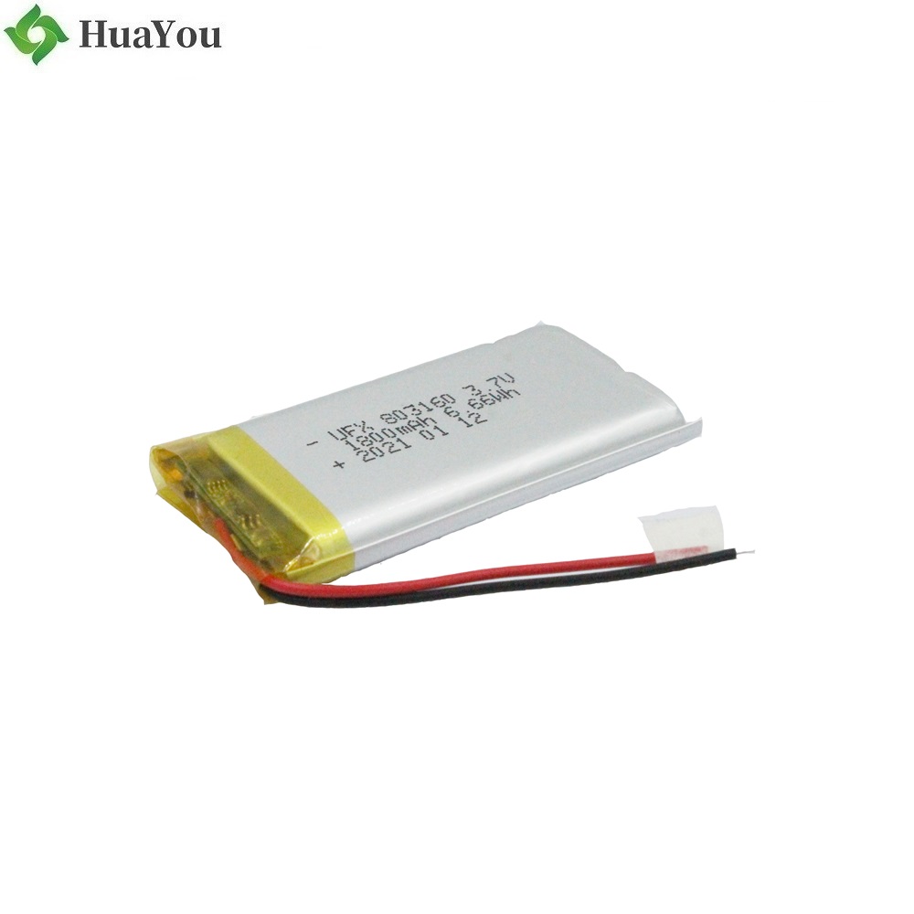 803160 1800mAh 3.7V Li-Polymer Battery