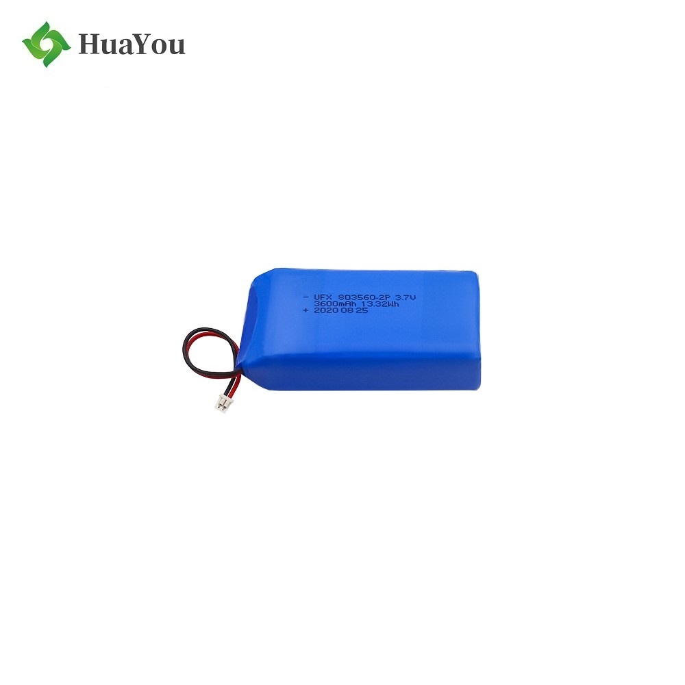 3600mAh Rechargeable Mini Vacuum Flask Lipo Battery
