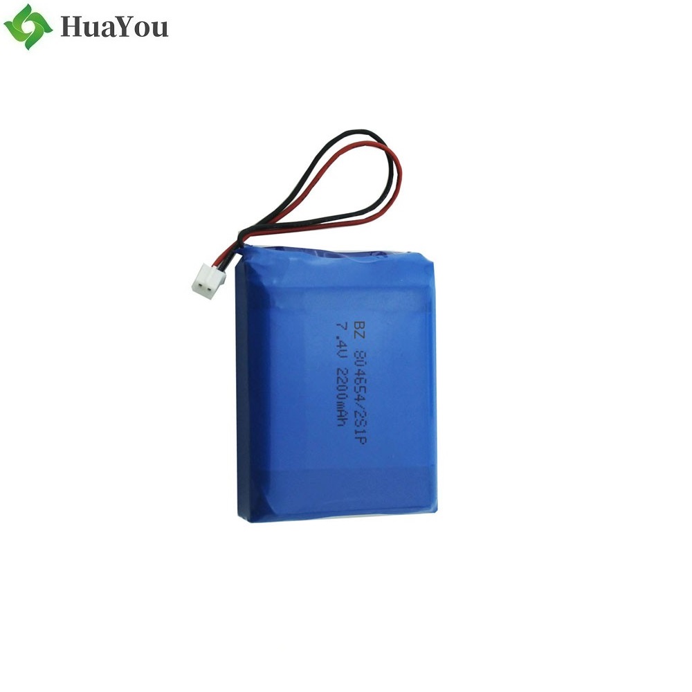 804654 2S 2200mAh 7.4V Polymer Li-Ion Battery